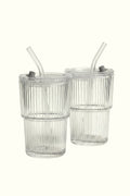 The Leakproof Glass Cup — With Reusable Glass Straw | 450ml